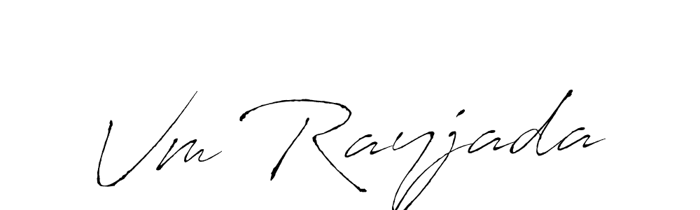 Antro_Vectra is a professional signature style that is perfect for those who want to add a touch of class to their signature. It is also a great choice for those who want to make their signature more unique. Get Vm Rayjada name to fancy signature for free. Vm Rayjada signature style 6 images and pictures png