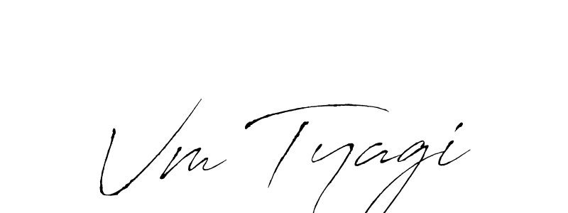You should practise on your own different ways (Antro_Vectra) to write your name (Vm Tyagi) in signature. don't let someone else do it for you. Vm Tyagi signature style 6 images and pictures png