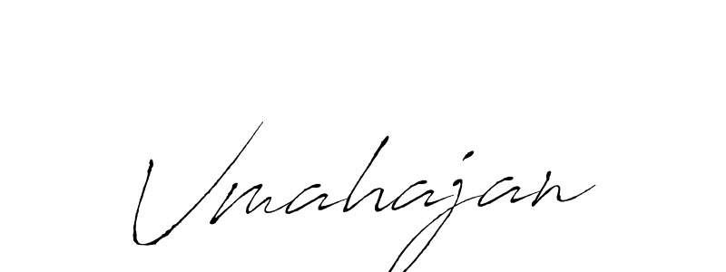 How to make Vmahajan signature? Antro_Vectra is a professional autograph style. Create handwritten signature for Vmahajan name. Vmahajan signature style 6 images and pictures png