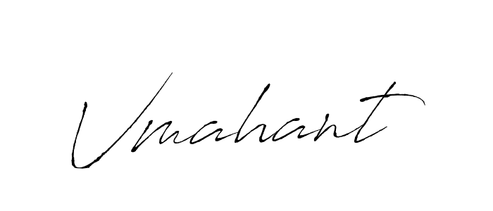 Create a beautiful signature design for name Vmahant. With this signature (Antro_Vectra) fonts, you can make a handwritten signature for free. Vmahant signature style 6 images and pictures png