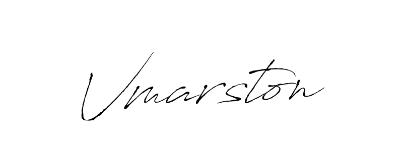 Make a beautiful signature design for name Vmarston. With this signature (Antro_Vectra) style, you can create a handwritten signature for free. Vmarston signature style 6 images and pictures png