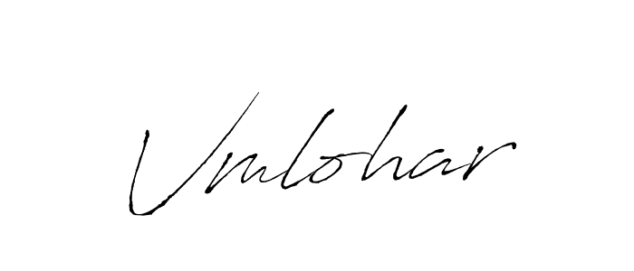 Create a beautiful signature design for name Vmlohar. With this signature (Antro_Vectra) fonts, you can make a handwritten signature for free. Vmlohar signature style 6 images and pictures png