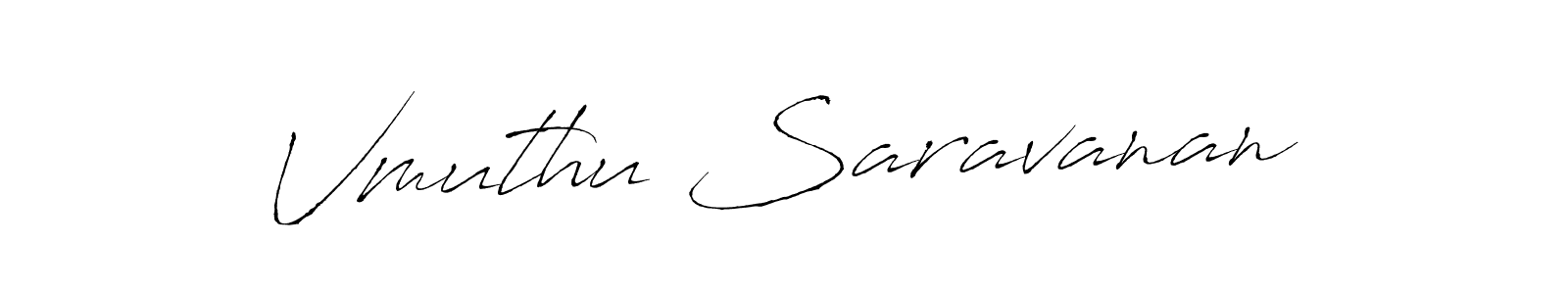 Use a signature maker to create a handwritten signature online. With this signature software, you can design (Antro_Vectra) your own signature for name Vmuthu Saravanan. Vmuthu Saravanan signature style 6 images and pictures png