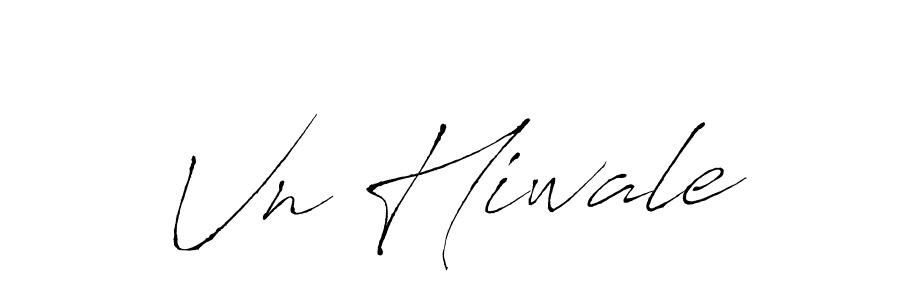 How to make Vn Hiwale name signature. Use Antro_Vectra style for creating short signs online. This is the latest handwritten sign. Vn Hiwale signature style 6 images and pictures png