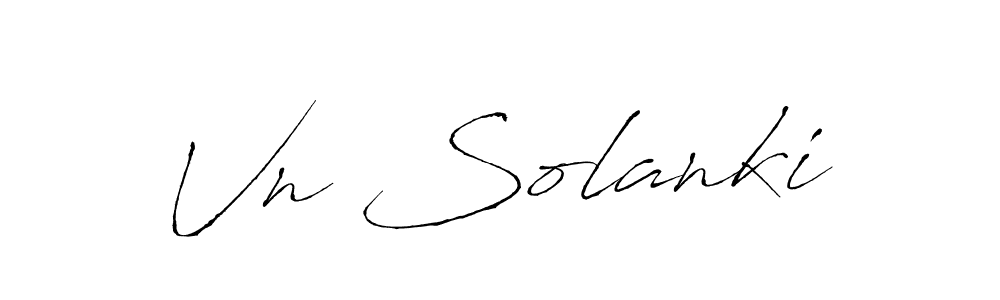 Antro_Vectra is a professional signature style that is perfect for those who want to add a touch of class to their signature. It is also a great choice for those who want to make their signature more unique. Get Vn Solanki name to fancy signature for free. Vn Solanki signature style 6 images and pictures png