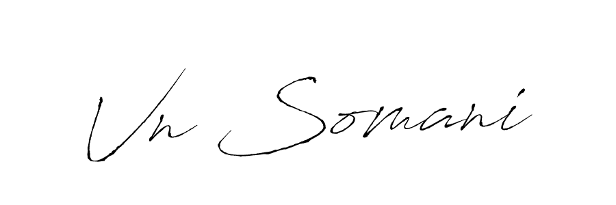 You should practise on your own different ways (Antro_Vectra) to write your name (Vn Somani) in signature. don't let someone else do it for you. Vn Somani signature style 6 images and pictures png