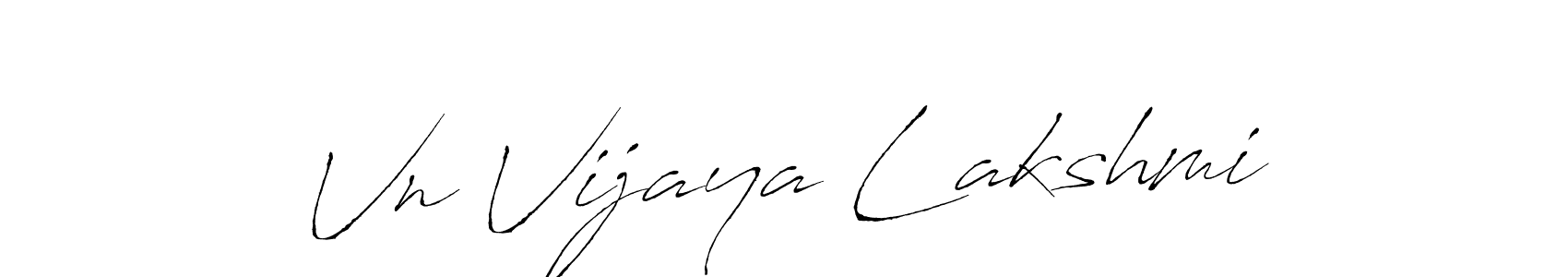 Make a beautiful signature design for name Vn Vijaya Lakshmi. With this signature (Antro_Vectra) style, you can create a handwritten signature for free. Vn Vijaya Lakshmi signature style 6 images and pictures png