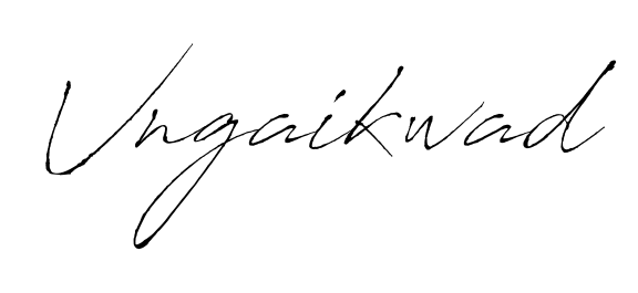 The Antro_Vectra typeface gives name Vngaikwad a refined look. Suitable for certificates, diplomas, and official verification. Vngaikwad signature style 6 images and pictures png