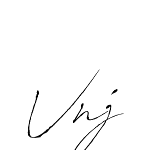Use a signature maker to create a handwritten signature online. With this signature software, you can design (Antro_Vectra) your own signature for name Vnj. Vnj signature style 6 images and pictures png