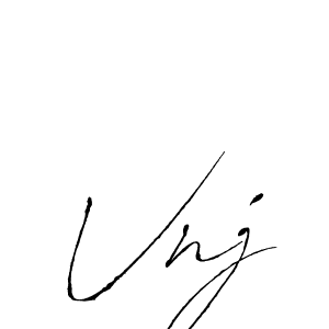 Use a signature maker to create a handwritten signature online. With this signature software, you can design (Antro_Vectra) your own signature for name Vnj. Vnj signature style 6 images and pictures png