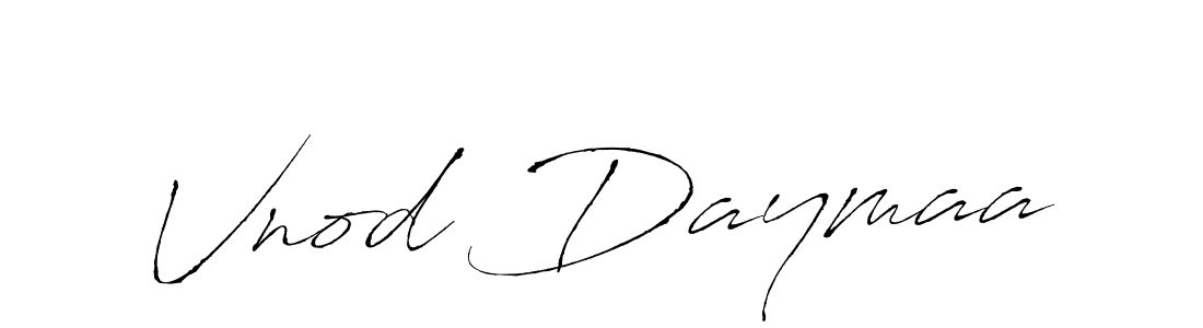 How to make Vnod Daymaa signature? Antro_Vectra is a professional autograph style. Create handwritten signature for Vnod Daymaa name. Vnod Daymaa signature style 6 images and pictures png