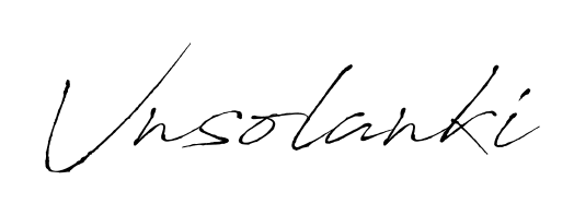 Practice writing Vnsolanki with the flow of Antro_Vectra lettering. A fantastic source of inspiration for developing your personal signature style. Vnsolanki signature style 6 images and pictures png