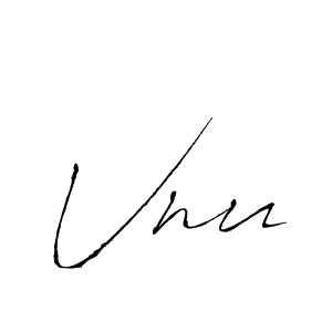 Create a beautiful signature design for name Vnu. With this signature (Antro_Vectra) fonts, you can make a handwritten signature for free. Vnu signature style 6 images and pictures png