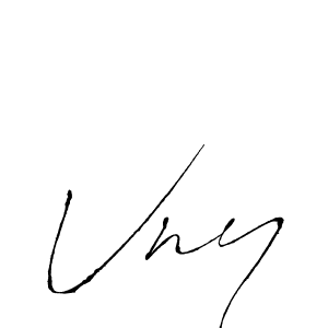 Design your own signature with our free online signature maker. With this signature software, you can create a handwritten (Antro_Vectra) signature for name Vny. Vny signature style 6 images and pictures png