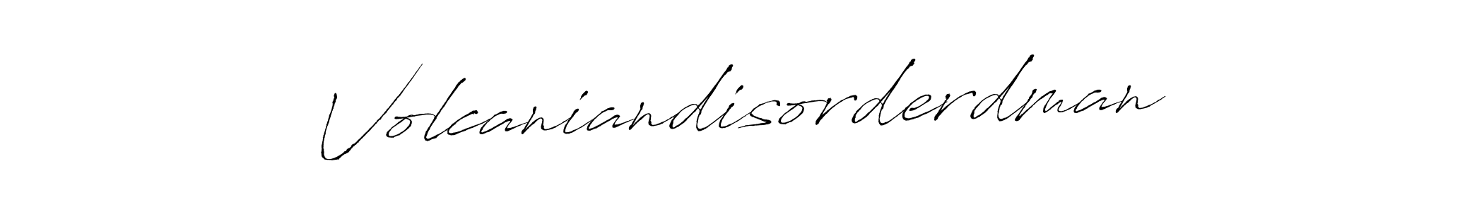 How to make Volcaniandisorderdman name signature. Use Antro_Vectra style for creating short signs online. This is the latest handwritten sign. Volcaniandisorderdman signature style 6 images and pictures png