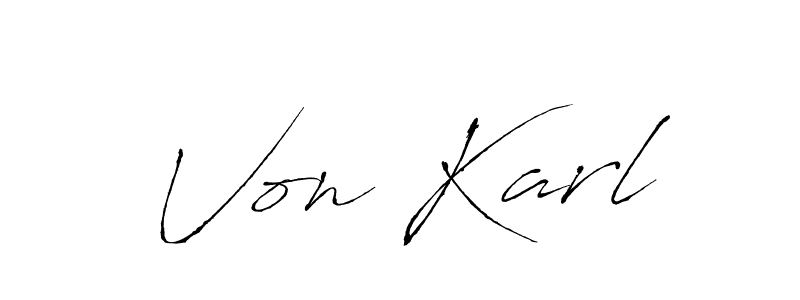 Create a beautiful signature design for name Von Karl. With this signature (Antro_Vectra) fonts, you can make a handwritten signature for free. Von Karl signature style 6 images and pictures png