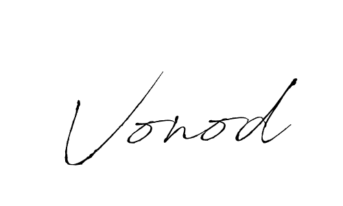 Vonod stylish signature style. Best Handwritten Sign (Antro_Vectra) for my name. Handwritten Signature Collection Ideas for my name Vonod. Vonod signature style 6 images and pictures png