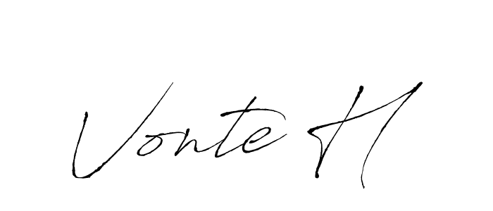 if you are searching for the best signature style for your name Vonte H. so please give up your signature search. here we have designed multiple signature styles  using Antro_Vectra. Vonte H signature style 6 images and pictures png