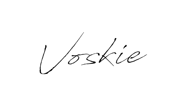 Voskie stylish signature style. Best Handwritten Sign (Antro_Vectra) for my name. Handwritten Signature Collection Ideas for my name Voskie. Voskie signature style 6 images and pictures png