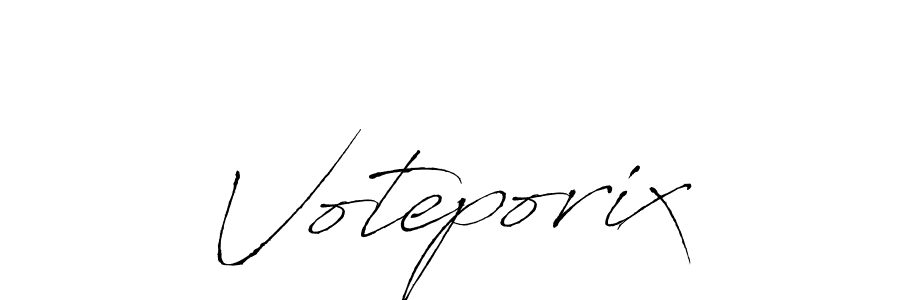 Voteporix stylish signature style. Best Handwritten Sign (Antro_Vectra) for my name. Handwritten Signature Collection Ideas for my name Voteporix. Voteporix signature style 6 images and pictures png