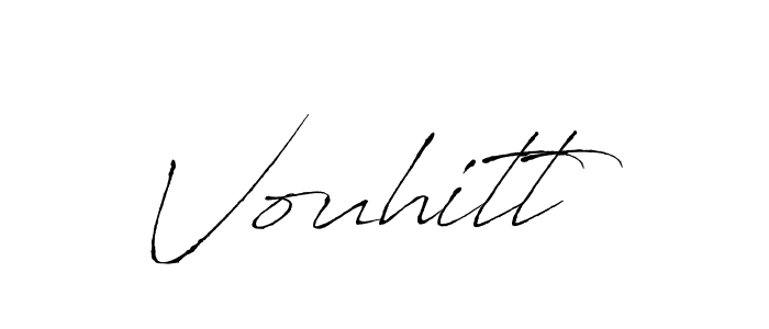 Make a beautiful signature design for name Vouhitt. With this signature (Antro_Vectra) style, you can create a handwritten signature for free. Vouhitt signature style 6 images and pictures png