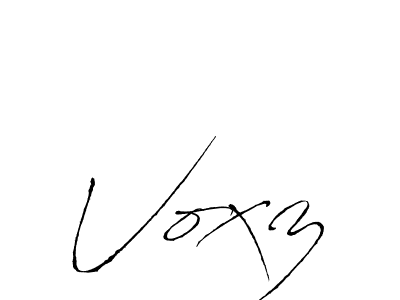 How to make Voxz name signature. Use Antro_Vectra style for creating short signs online. This is the latest handwritten sign. Voxz signature style 6 images and pictures png