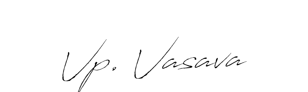 How to make Vp. Vasava name signature. Use Antro_Vectra style for creating short signs online. This is the latest handwritten sign. Vp. Vasava signature style 6 images and pictures png