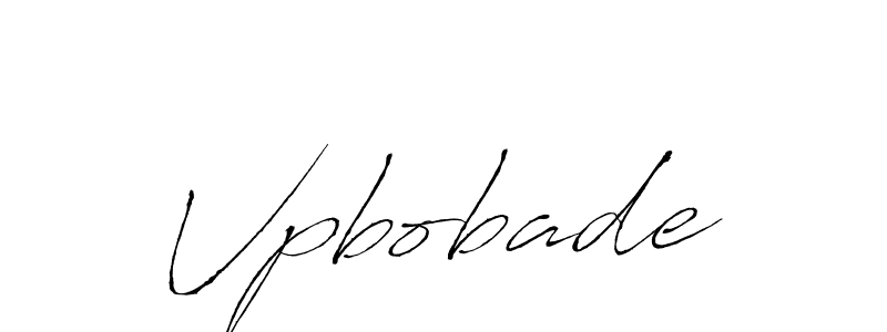 Make a beautiful signature design for name Vpbobade. With this signature (Antro_Vectra) style, you can create a handwritten signature for free. Vpbobade signature style 6 images and pictures png