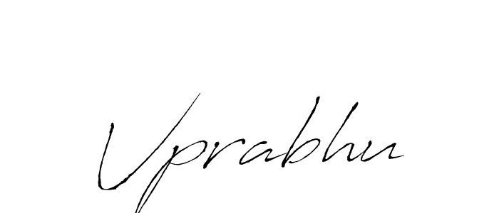 Vprabhu stylish signature style. Best Handwritten Sign (Antro_Vectra) for my name. Handwritten Signature Collection Ideas for my name Vprabhu. Vprabhu signature style 6 images and pictures png
