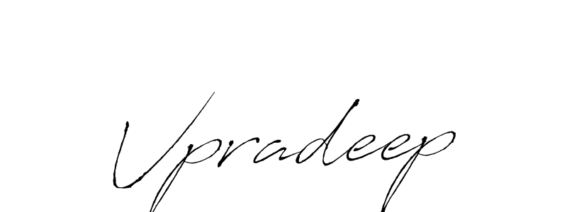 How to make Vpradeep signature? Antro_Vectra is a professional autograph style. Create handwritten signature for Vpradeep name. Vpradeep signature style 6 images and pictures png