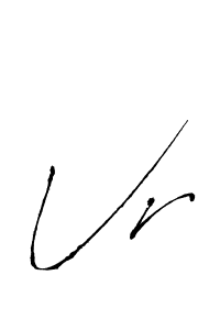 Design your own signature with our free online signature maker. With this signature software, you can create a handwritten (Antro_Vectra) signature for name Vr. Vr signature style 6 images and pictures png