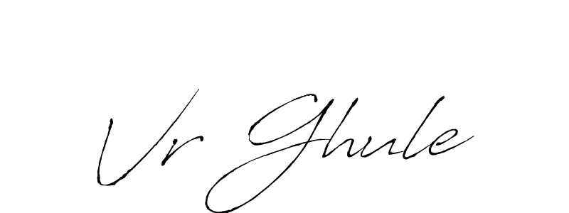 The best way (Antro_Vectra) to make a short signature is to pick only two or three words in your name. The name Vr Ghule include a total of six letters. For converting this name. Vr Ghule signature style 6 images and pictures png