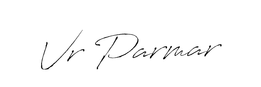 You should practise on your own different ways (Antro_Vectra) to write your name (Vr Parmar) in signature. don't let someone else do it for you. Vr Parmar signature style 6 images and pictures png