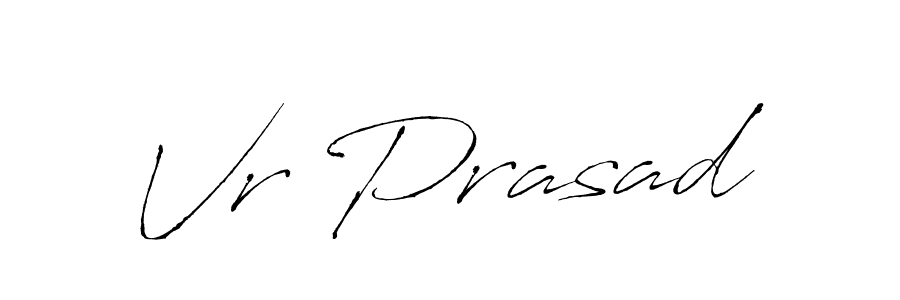 You should practise on your own different ways (Antro_Vectra) to write your name (Vr Prasad) in signature. don't let someone else do it for you. Vr Prasad signature style 6 images and pictures png