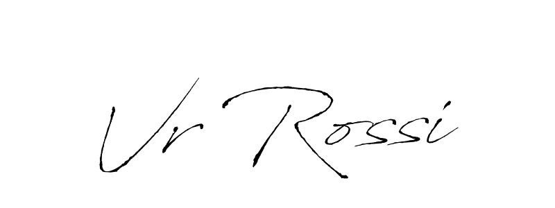 How to make Vr Rossi signature? Antro_Vectra is a professional autograph style. Create handwritten signature for Vr Rossi name. Vr Rossi signature style 6 images and pictures png