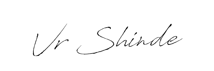 How to make Vr Shinde name signature. Use Antro_Vectra style for creating short signs online. This is the latest handwritten sign. Vr Shinde signature style 6 images and pictures png