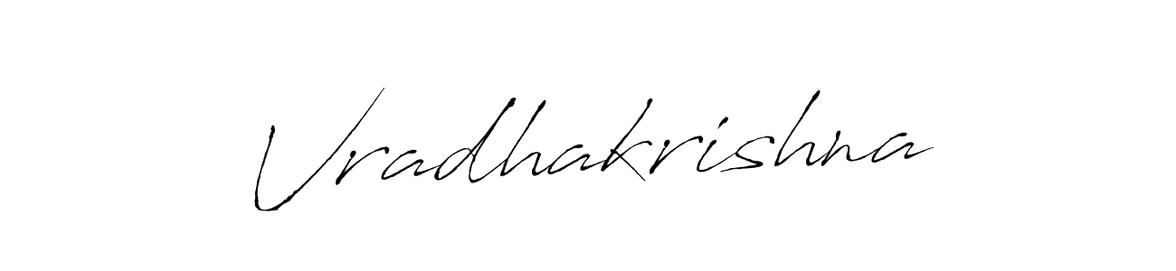 Use a signature maker to create a handwritten signature online. With this signature software, you can design (Antro_Vectra) your own signature for name Vradhakrishna. Vradhakrishna signature style 6 images and pictures png