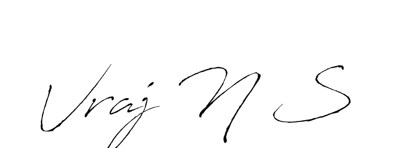 You should practise on your own different ways (Antro_Vectra) to write your name (Vraj N S) in signature. don't let someone else do it for you. Vraj N S signature style 6 images and pictures png