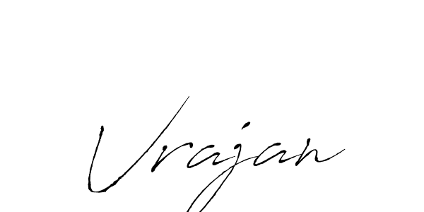 How to make Vrajan signature? Antro_Vectra is a professional autograph style. Create handwritten signature for Vrajan name. Vrajan signature style 6 images and pictures png