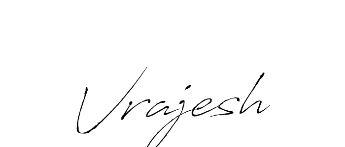 Make a beautiful signature design for name Vrajesh. With this signature (Antro_Vectra) style, you can create a handwritten signature for free. Vrajesh signature style 6 images and pictures png