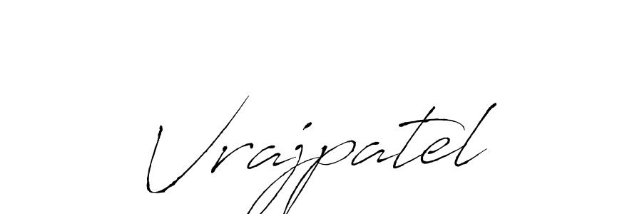 Design your own signature with our free online signature maker. With this signature software, you can create a handwritten (Antro_Vectra) signature for name Vrajpatel. Vrajpatel signature style 6 images and pictures png