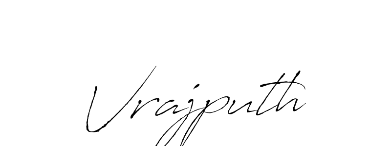 Vrajputh stylish signature style. Best Handwritten Sign (Antro_Vectra) for my name. Handwritten Signature Collection Ideas for my name Vrajputh. Vrajputh signature style 6 images and pictures png