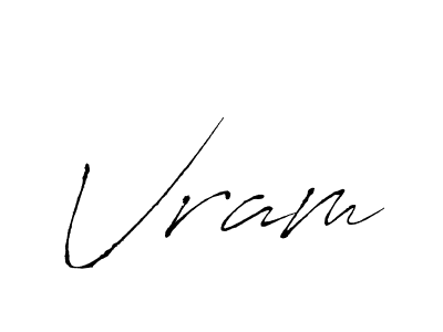 You should practise on your own different ways (Antro_Vectra) to write your name (Vram) in signature. don't let someone else do it for you. Vram signature style 6 images and pictures png