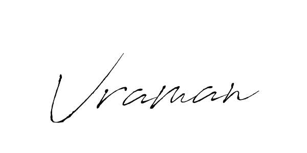 It looks lik you need a new signature style for name Vraman. Design unique handwritten (Antro_Vectra) signature with our free signature maker in just a few clicks. Vraman signature style 6 images and pictures png