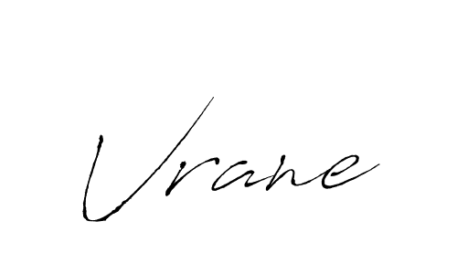 Vrane stylish signature style. Best Handwritten Sign (Antro_Vectra) for my name. Handwritten Signature Collection Ideas for my name Vrane. Vrane signature style 6 images and pictures png