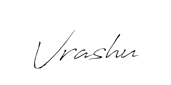 How to make Vrashu signature? Antro_Vectra is a professional autograph style. Create handwritten signature for Vrashu name. Vrashu signature style 6 images and pictures png