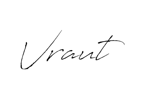 Create a beautiful signature design for name Vraut. With this signature (Antro_Vectra) fonts, you can make a handwritten signature for free. Vraut signature style 6 images and pictures png