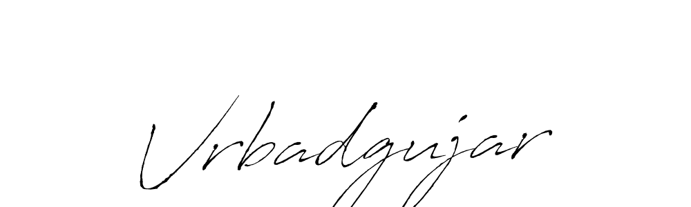 Design your own signature with our free online signature maker. With this signature software, you can create a handwritten (Antro_Vectra) signature for name Vrbadgujar. Vrbadgujar signature style 6 images and pictures png