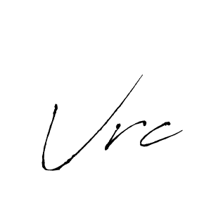 Make a beautiful signature design for name Vrc. With this signature (Antro_Vectra) style, you can create a handwritten signature for free. Vrc signature style 6 images and pictures png