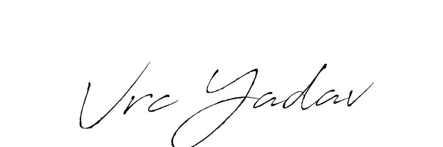 The best way (Antro_Vectra) to make a short signature is to pick only two or three words in your name. The name Vrc Yadav include a total of six letters. For converting this name. Vrc Yadav signature style 6 images and pictures png
